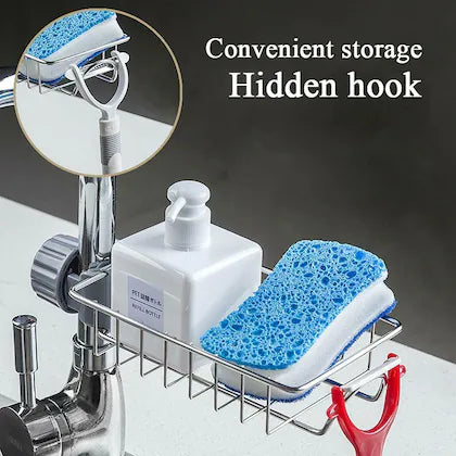 Stainless steel sink organizer